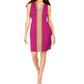 Pappagallo Women's Lace Trim Sheath Dress Pink Size 8