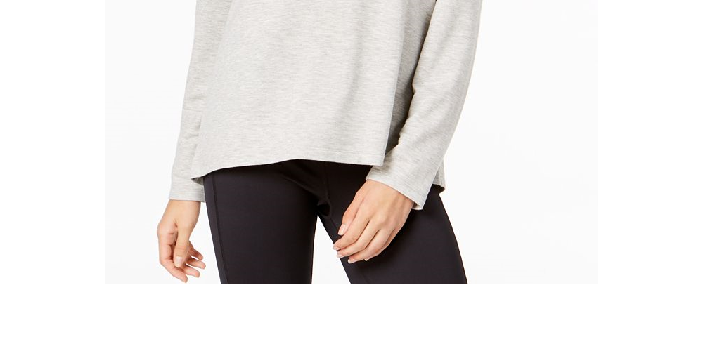 Ideology Women's Cutout Pullover Blouse Black Size X-Large