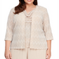 Alex Evenings Women's Cowl Neck Blouse Brown Size 3X