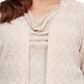 Alex Evenings Women's Cowl Neck Blouse Brown Size 3X