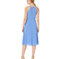 Vince Camuto Women's Sleeveless Ruffle Dress Blue Size 8