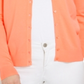 Charter Club Women's Long Sleeve Button Front Cardigan Orange Size XX-Large