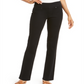 Style & Co Women's Ella Straight Jeans Black Size Petite Small