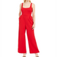 Calvin Klein Women's Sleeveless Evening Jumpsuit Red Size 12