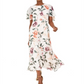Calvin Klein Women's Floral Maxi Dress Pink Size -10