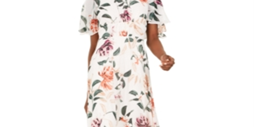 Calvin Klein Women's Floral Maxi Dress Pink Size -10