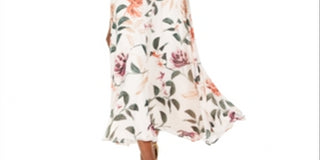 Calvin Klein Women's Floral Maxi Dress Pink Size -10