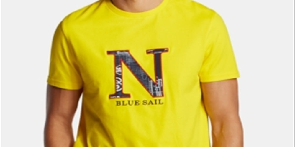 Nautica Men's Big & Tall Sail Icon Embroidered Logo Graphic TShirt Ye