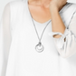 JM Collection Women's Asymmetrical Necklace Blouse White Size Medium