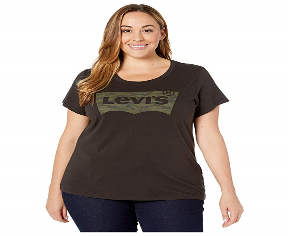 Levi's Women's Perfect Tee T Shirt Black Size 2X