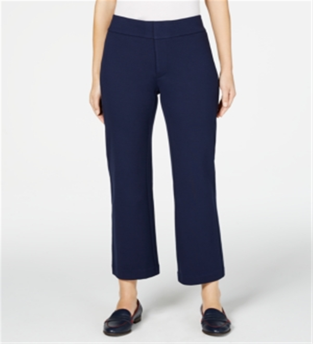 Charter Club Women's Wide Leg Pants Blue Size 6 Petite