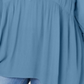 Style & Co Women's Collar 1/4 Placket Tunic Top Blue Size 2X