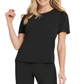 DKNY Women's Puff Shoulder Top Black Size X-Large