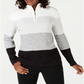 Karen Scott Women's Cotton Striped Sweater Black Size Petite XL
