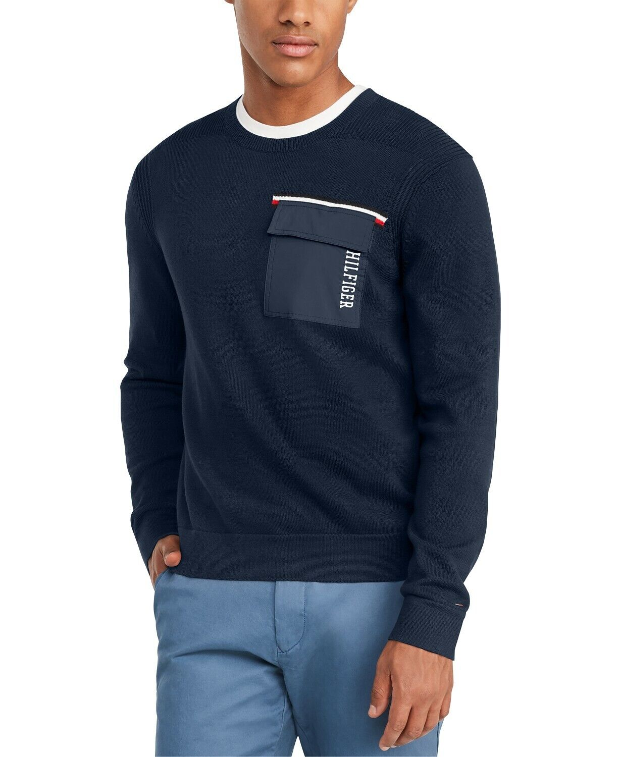 Tommy Hilfiger Men's Big & Tall Stanley Sweater Brown Size XXL