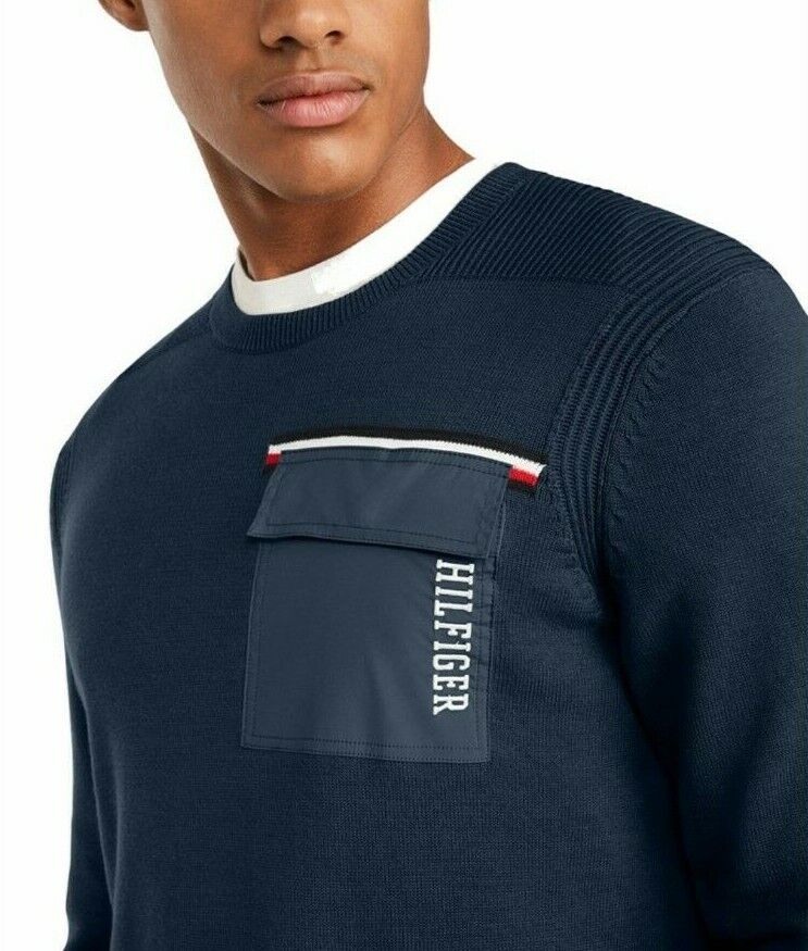 Tommy Hilfiger Men's Big & Tall Stanley Sweater Brown Size XXL