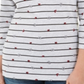 Karen Scott Women's Mixed Print 3/4 Sleeve Top Gray Size Petite X-Small