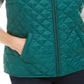 Karen Scott Women's Solid Puffer Vest Green Size Large