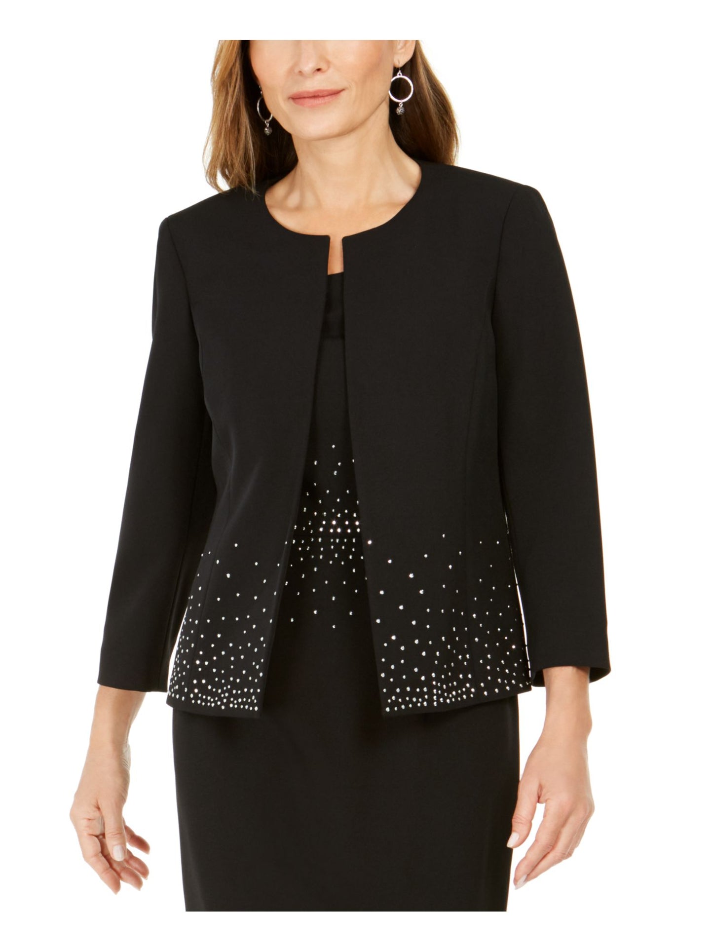 Kasper Women's Suit Wear to Work Jacket Black Size 8 Petite