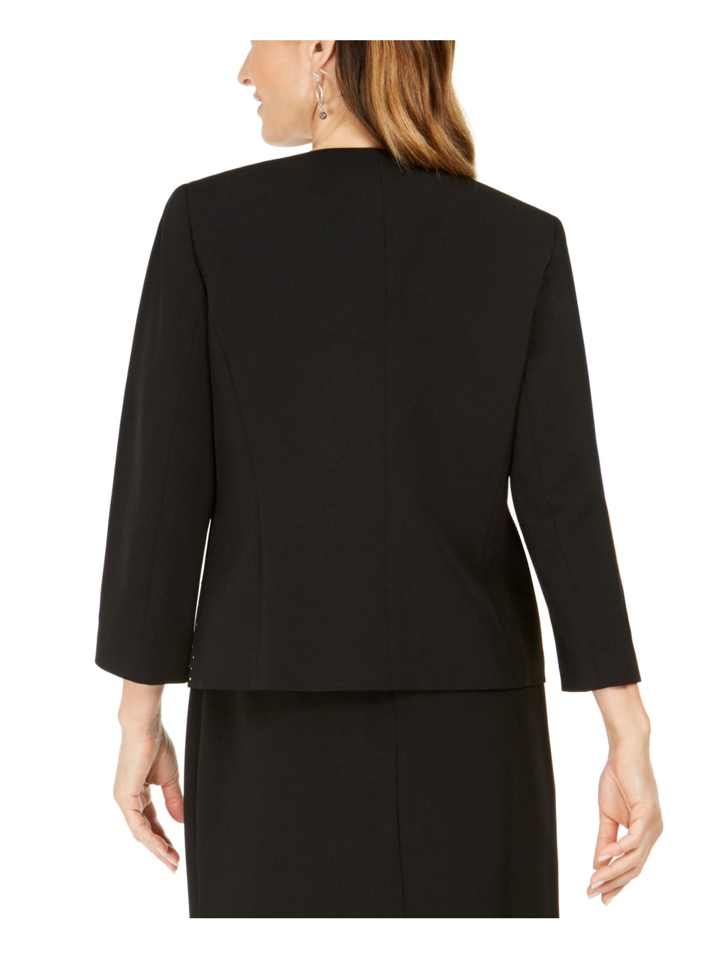 Kasper Women's Suit Wear to Work Jacket Black Size 8 Petite