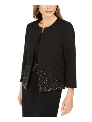 Kasper Women's Suit Wear to Work Jacket Black Size 8 Petite
