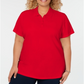 Karen Scott Women's Plus Cotton Polo Top Red Size 2XL