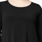 Alfani Women's 3/4 Sleeve Tunic Top Black Size 0X