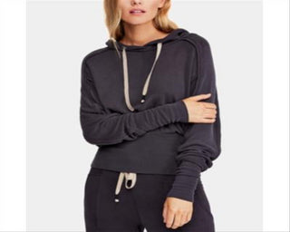 Free People Women's  Movement Drawstring Pullover Hoodie Mulberry Red Size S