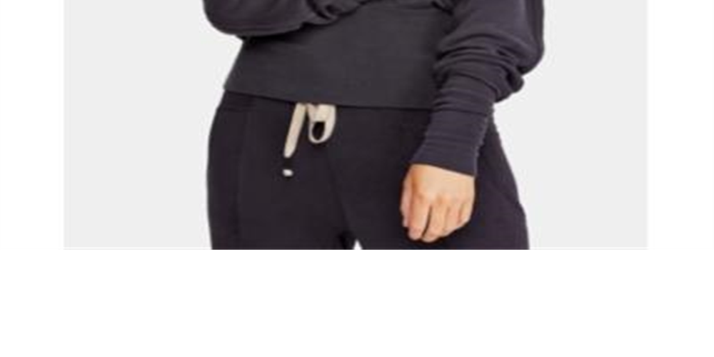 Free People Women's  Movement Drawstring Pullover Hoodie Mulberry Red Size S