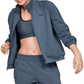 Under Armour Women's Fleece Training Jacket Gray Size Medium