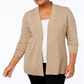 Karen Scott Women's Plus Long Duster Cardigan Sweater Brown Size -2XL