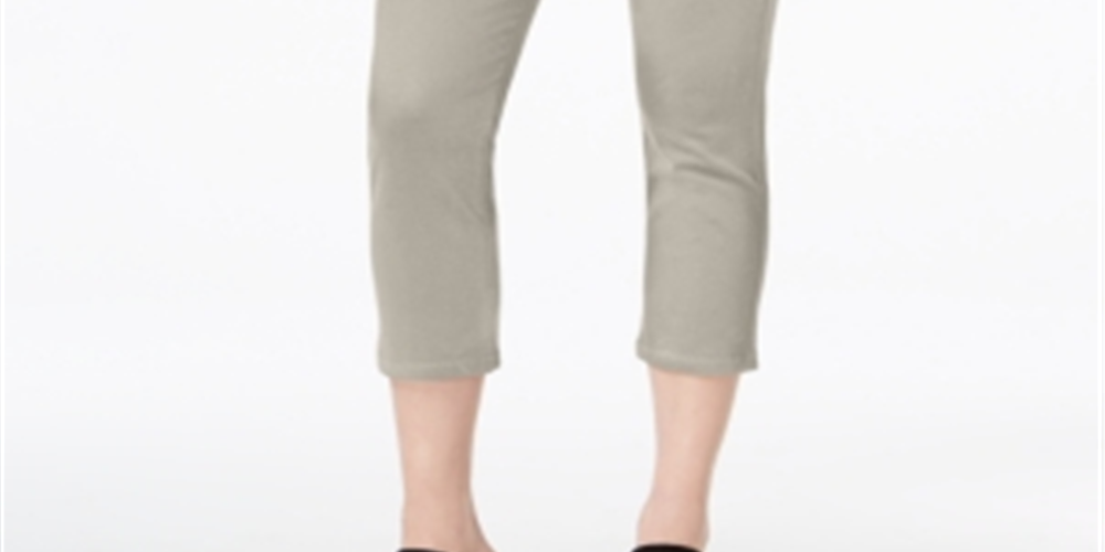 Style & Co. Womens Mid Rise Pull on Pants Creme Size Petite P