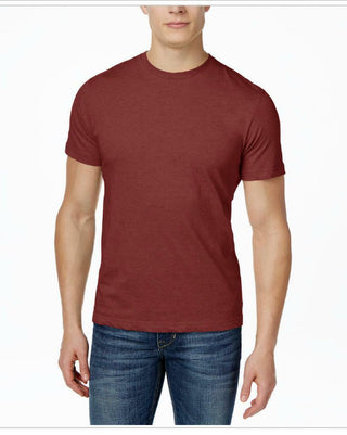 Alfani Men's Crew Neck Solid T-Shirt Red Size X-Large