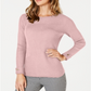 Charter Club Women's Mixed Direction Stitch Sweater Pink Size -XS