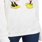 Disney Junior's Mickey & Minnie Fleece Holiday Sweatshirt White Size Large