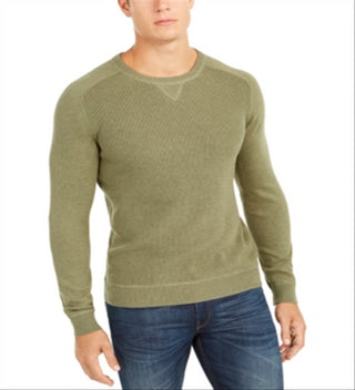 Club Room Men's Pima Cotton Crew Neck Sweater Green Size X-Large