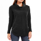 Style Co Women's Cowl Neck Chenille Pullover Sweater Black Size X-Large