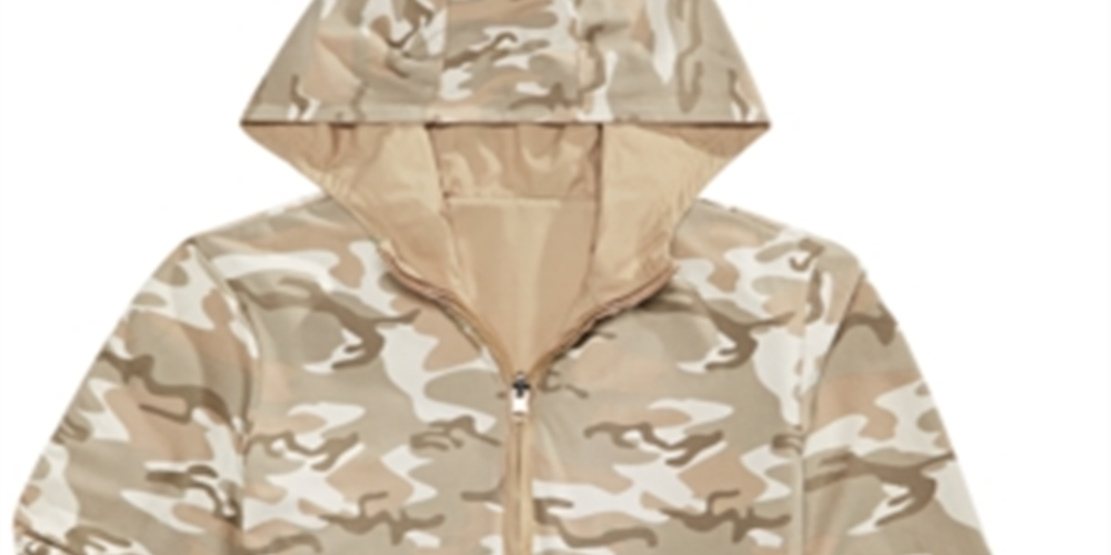Epic Threads Little Boy's Desert Camo Reversible Water Resistant Hooded Windbreaker Jacket Brown Size 1/6