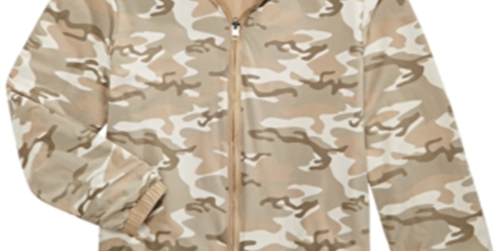 Epic Threads Little Boy's Desert Camo Reversible Water Resistant Hooded Windbreaker Jacket Brown Size 1/6