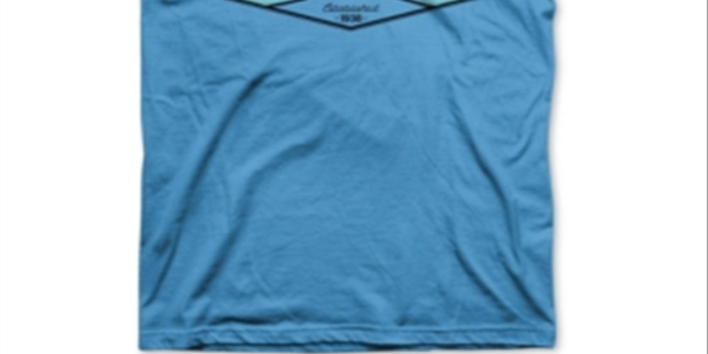 Columbia Men's Sandy Logo Crew Neck T-Shirt Blue Size Small