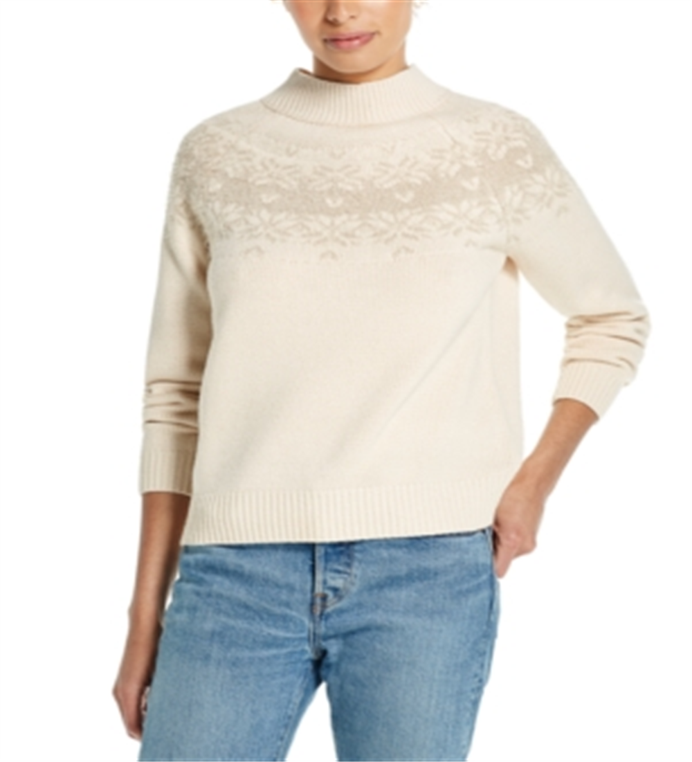 Weatherproof Vintage Snowflake Sweater White Size -S