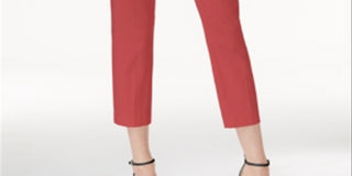 Alfani Women's Essential Pull on with Tummy Control Capri Pants Coral Size 4