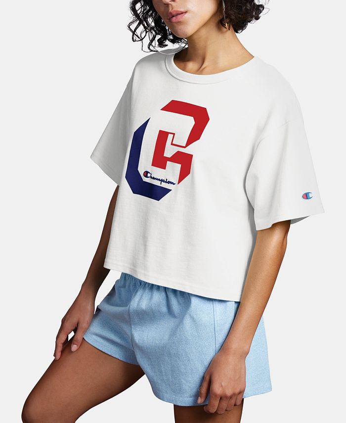 Champion Women's Life Crop Tee White Size XX-Large