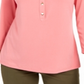 Charter Club Women's 3/4 Sleeve Polo Top Pink Size PP