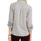 Tommy Hilfiger Women's Printed Zippered Top White Size XXL