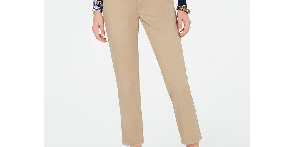 Style & Co Women's Chino Pants Beige Size 18