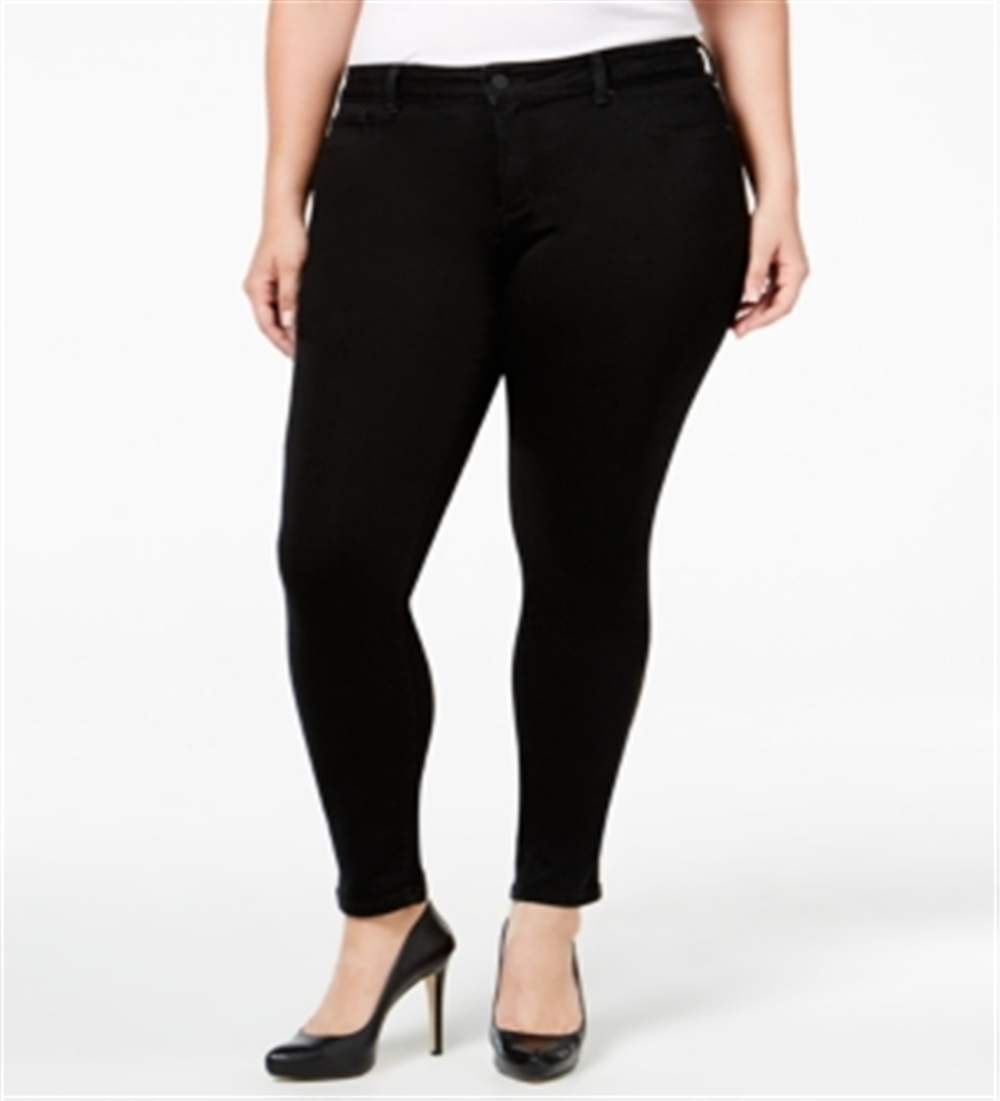 Jessica Simpson Women's Trendy Kiss Me Super Skinny Jeans Black Size 16W