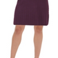Tommy Hilfiger Women's V Neck Cable Knit Sweater Dress Purple Size XL