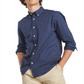 Tommy Hilfiger Men's Letter Print Stretch Shirt Dark Blue Size XXXL