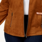 Style & Co Women's Plus Faux Suede Long Sleeves Basic Jacket Brown Size 0X
